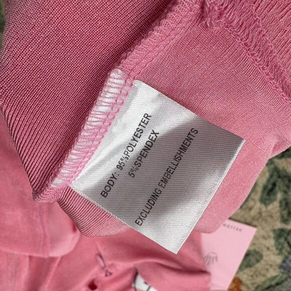 Hello Molly Halter Mini Dress Pink Sparkle NWT - Picture 4 of 5